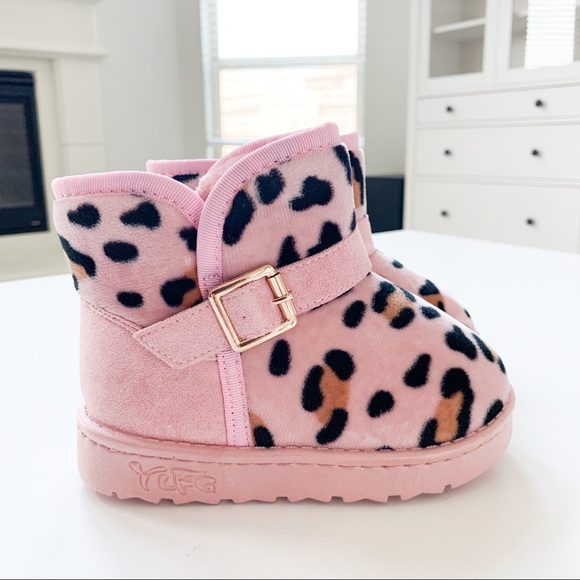 Little Star Other - Little Star Pink Leopard Boots Warm-92F